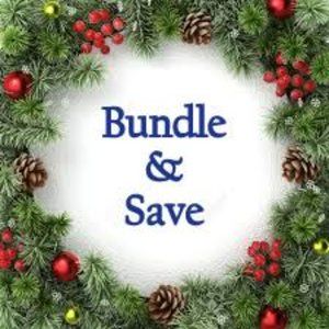 A BUNDLE IS 2 OR MORE ITEMS = 10% DISCOUNT + 1 SHIPPING FEE